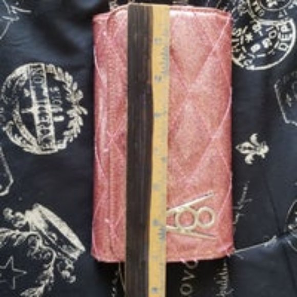 HTF Pink Glitter Lux De Ville V8 wallet EUC - Picture 11 of 11